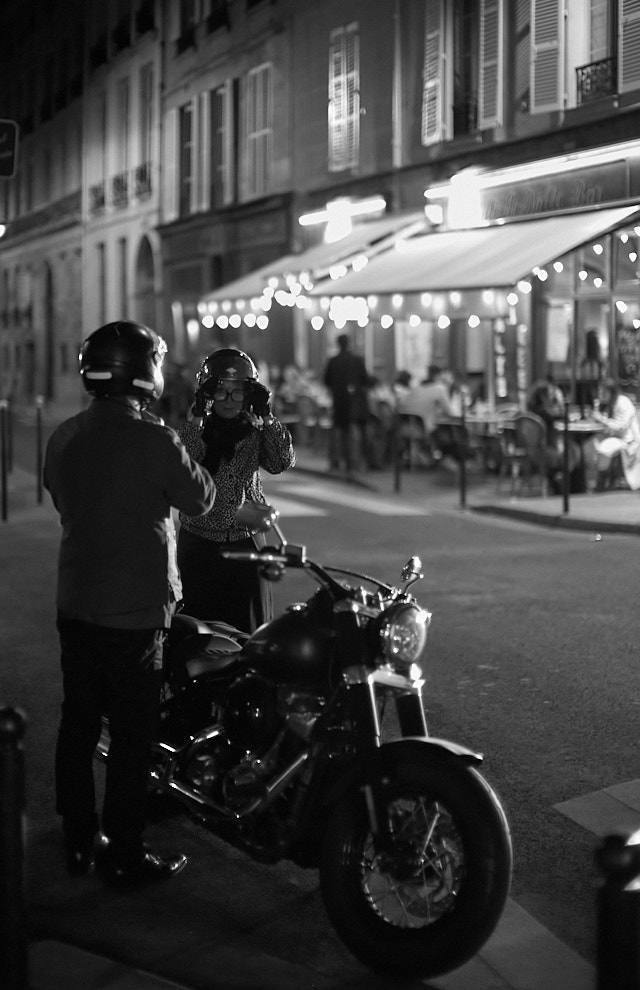 Outside La Balto-Saint German Cafe. Leica M Monochrom with Leica 50mm Summilux-M ASPH f/1.4 BC. © Thorsten Overgaard. 