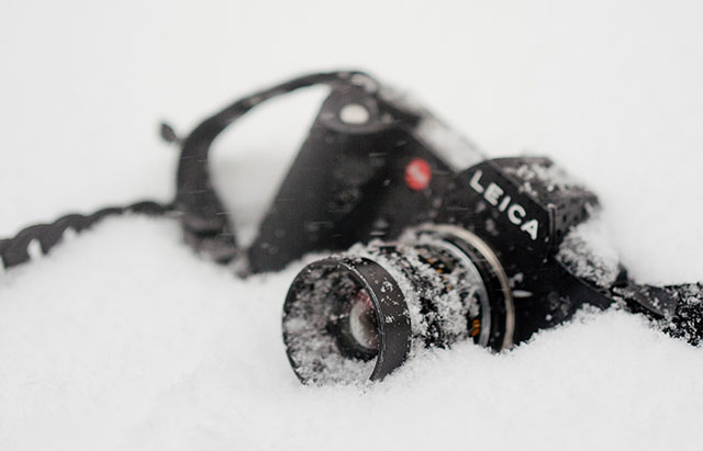 Leica SL in the snow. © Thorsten Overgaard.
