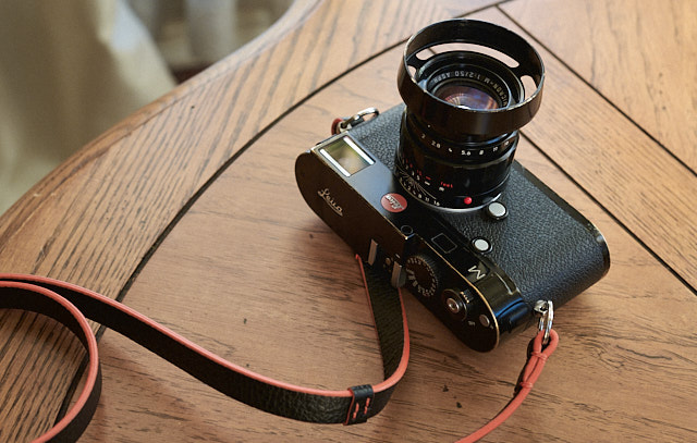 Leica M240 with Leica 50mm APO-Summicron-M ASPH f/2.0 LHSA black paint edition and "Always Wear A Camera" camera strap Concorde 125cm. © Thorsten Overgaard. 