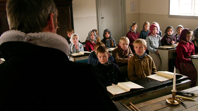 The priest visitng the class of 1864 in all his authority. Leica Digilux 2. He urges the children to pretend they don't understand Germany if they meet any Germans in the streets. © 2008-2016 Thorsten Overgaard.