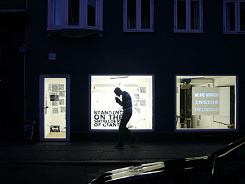 Lots of exiting art galleries in Vestergade in Aarhus