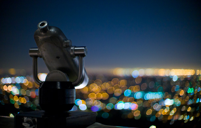 Hollywood at night. Leica M9 with Leica 50mm Noctilux f/1.0. © Thorsten Overgaard. 