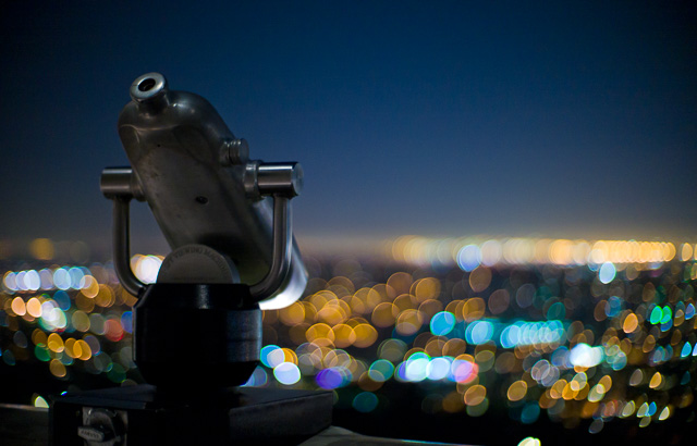 Hollywood at night. Leica M9 with Leica 50mm Noctilux f/1.0. © Thorsten Overgaard.