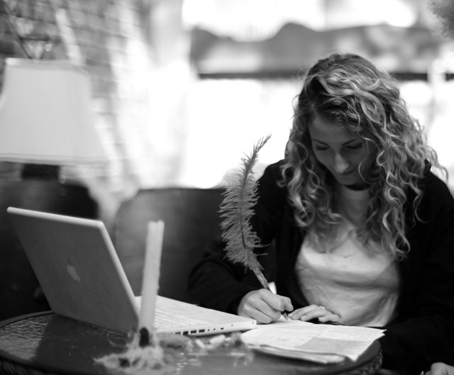 In a Montreal cafe. © Thorsten Overgaard.