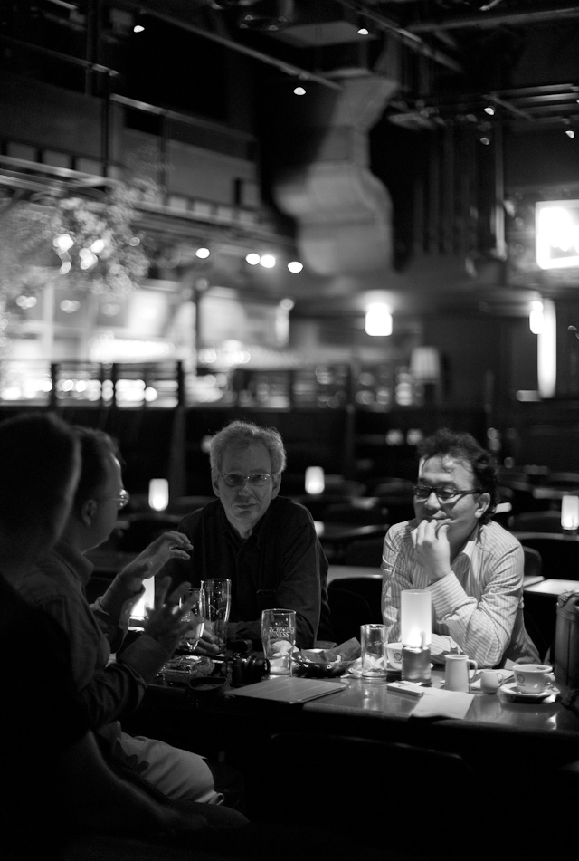 In the Blue Note jazz club in Tokyo after hours with Pieter Franken, Stig Bjorge, Shiyo Takahashisan and Collin Steel.