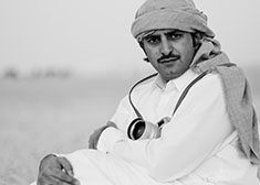 My host in Qatar, Khalid Al-Thani with his Leica M9 Hermes in the desert. During the nine days we managed to put his Hermes, Monochrom and MP into quite extreme use. © Thorsten Overgaard. 