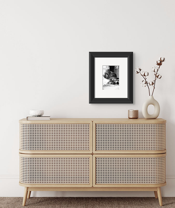 Small framed 4 x 6 print.