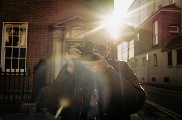 Evris Papanikolas in Dublin. Leica M10-R with Leica 35mm Summilux f/1.4 Steel Rim. © Milan Swolfs.