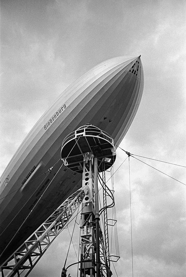 The LZ 129 Hindenburg Zeppelin by Paul Wolff (1935-1936). This image is now on display at the Leica Camera AG gallery and museum in Wetzlar.
