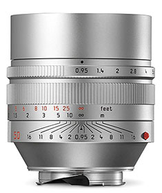 The Leica Noctilux-M ASPH f/0.95 in silver