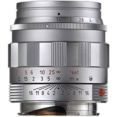 The LHSA edition of the Leica 50mm Summilux ASPH (made in silver and black paint, 2005)