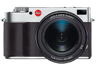 Leica Digilux 3 (Sept. 2006 - 2009)
After the success with the Leica Digilux 2, Leica Camera AG got the idea to join the then new 4/3 lens concept cameras together with Panasonic, Sony and other camera producers.
I'm showing it from the top as well, so before you fall 