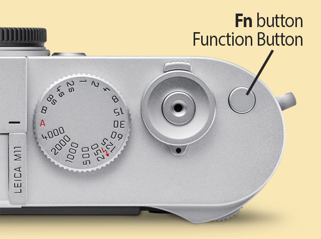 The Leica M11 has a Fn button on top.