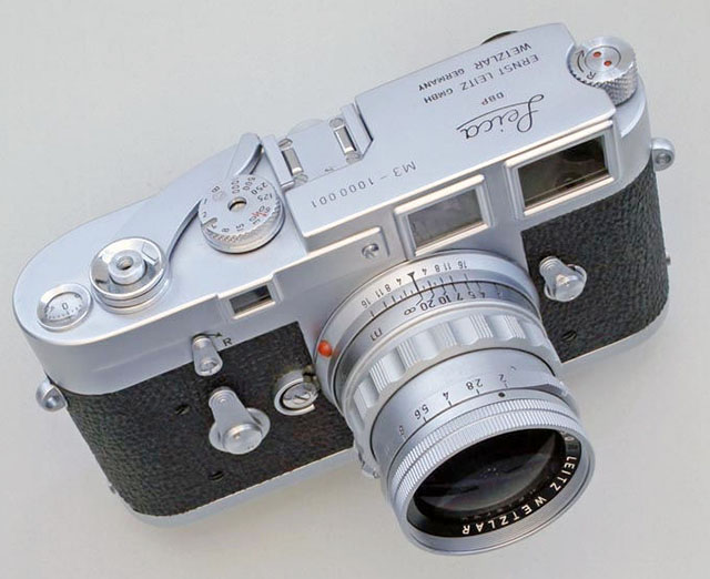 Alfred Eisenstaedt used the Leica M3 first model, had a couple of them tweaked, and then also got this Leica M3 no 1.000.001. Photo by Lars Netopil. 