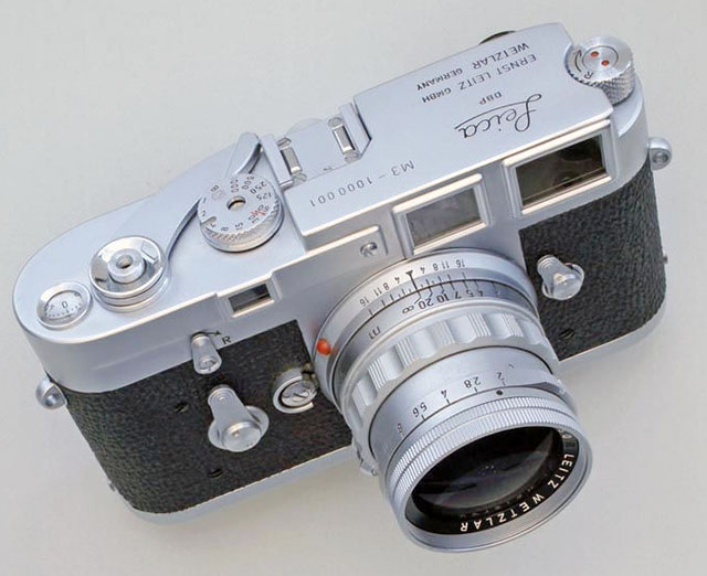 Alfred Eisenstaedt used the Leica M3 first model, had a couple of them tweaked, and then also got this Leica M3 no 1.000.001. Photo by Lars Netopil. 