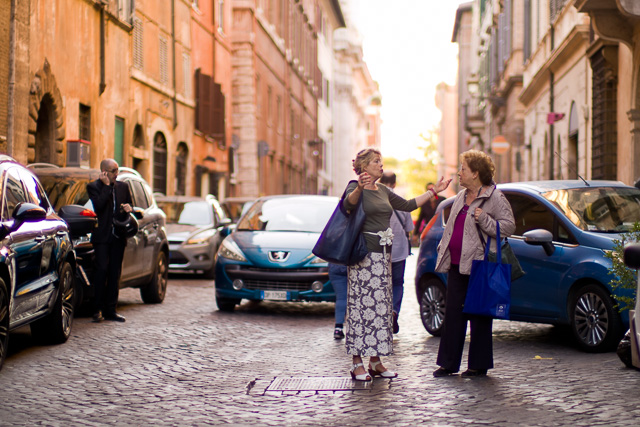 The beautiful street, via Giulia in Rome. Leica TL2 with Leica 50mm Noctilux-M ASPH f/0.95. © 2017 Thorsten Overgaard.