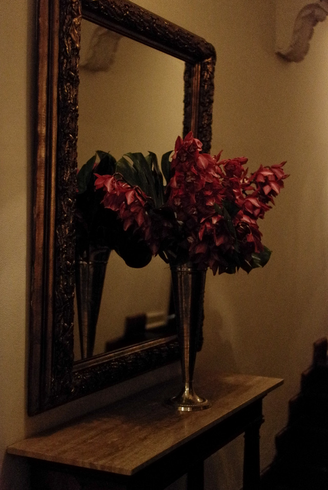 Chateau Marmont Hotel hallway in West Hollywood with 12,500 ISO. Deliberately dark to match the actual mood and light. Leica TL2 with Leica 35mm Summilux-TL ASPH f/1.4. © 2017 Thorsten Overgaard.   