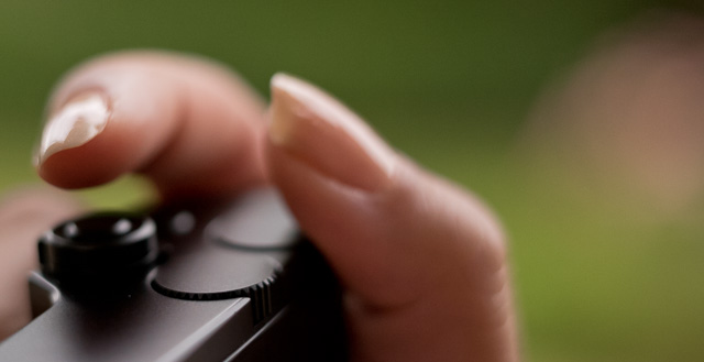 The Fn (Function) wheels are the two wheels that sits by the thumb. They have no inscription because their function changes as you change program modes in the camera (from Aperture Priority to Manual, for example). © Thorsten Overgaard.