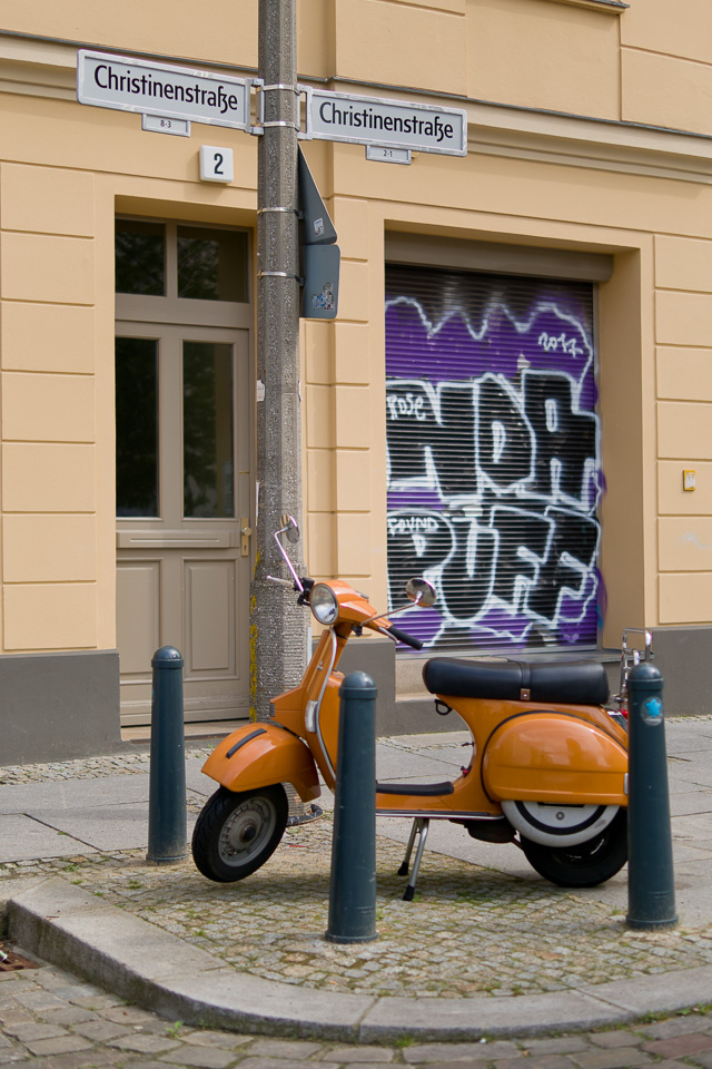Brand new scooter in East Berlin. Leica TL2 with Leica 35mm Summilux-TL ASPH f/1.4. © 2017 Thorsten Overgaard.