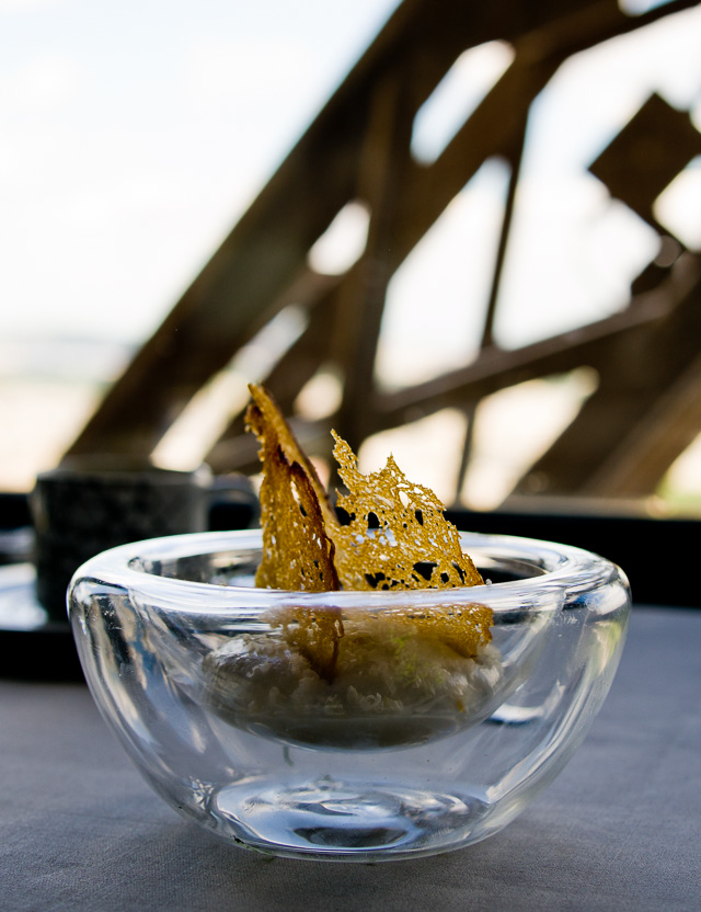 Close-up of the lunch at restaurant Le Jules Verne in the Eiffel Tower in Paris. Leica TL2 with Leica 35mm Summilux-TL ASPH f/1.4. © 2017 Thorsten Overgaard.