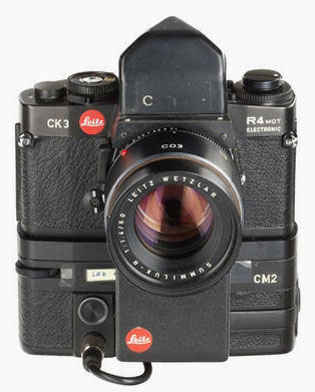CK3 Prototype of the Leica auto focus system on a Leica R4mot electronic base.