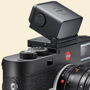 Leica "Visoflex 2"
electronic viewfinder on the Leica M11. This one was made for the Leica M11 (and fits on the Leica M10 as well after the firmware update in May 2022).
Resolution: 3.7MP 
Model 24028