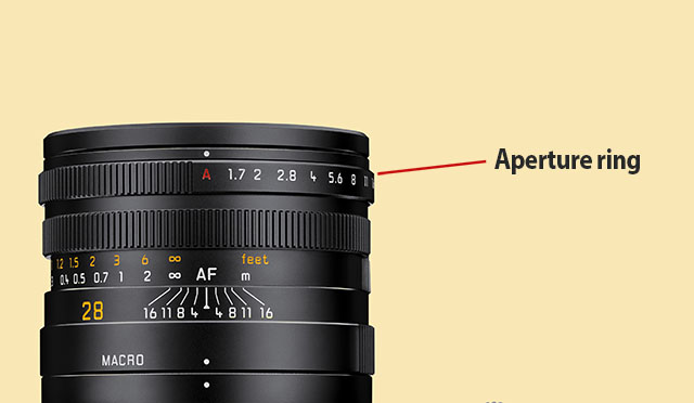 Leica Q3 aperture ring