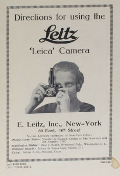 Leica instruction manual 1928