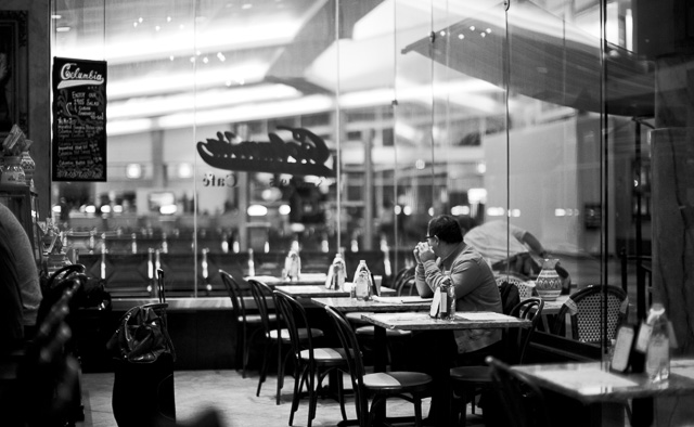 Lost in the airport. Leica M10 with Leica 50mm Noctilux-M ASPH f/0.95 FLE. © 2017 Thorsten Overgaard.  