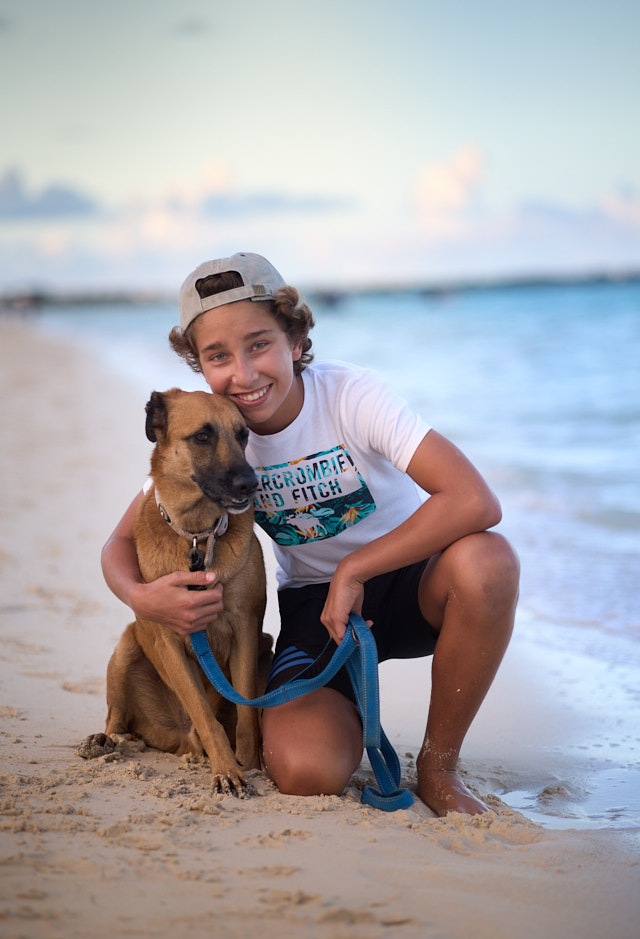 Max, a 15 year old photographer (and kite surfer/school kid) who moved to Turks and Caicos Islands with his family four years ago.Leica M11 with Leiac 90mm APO-Summicron-M ASPH f/2.0. © Thorsten Overgaard. 

