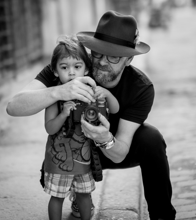 Found a young man who was very interested in the Leica M9. Photo by M. Schultz. 