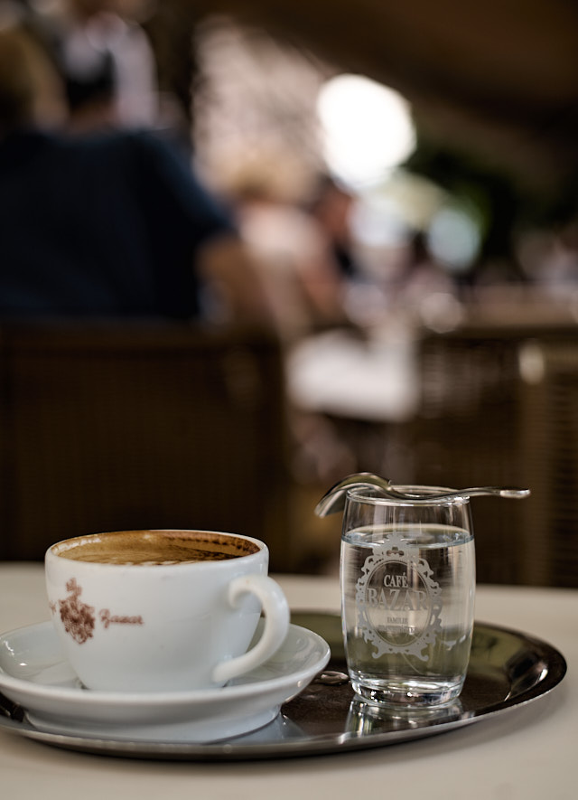 Cafe Bazar in Salzburg, Leica M11 with Leica 50mm Summilux-M ASPH f/1.4 . © Thorsten Overgaard.