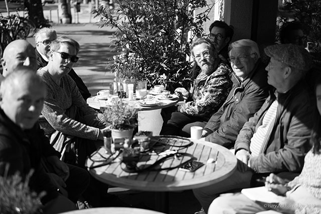 Morning coffee before the Hamburg Workshop. Photo by Yury Zakharenkov. 
