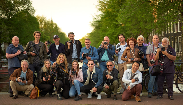 The "Walk with me" group in the beautiful sunset of Amsterdam on June 24, 2021.