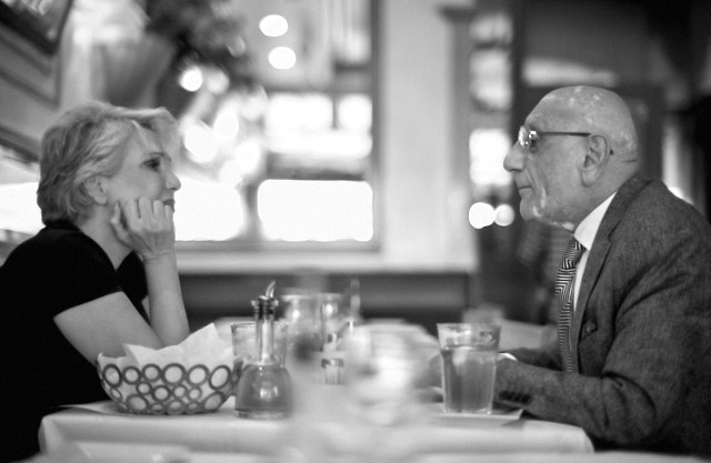 The Couple on Sunset Plaza. Leica M10-P with Leica 7artisans 50mm f/1.1. © Thorstren Overgaard. 