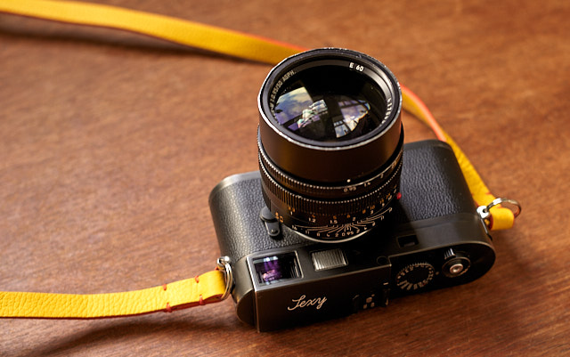 As you can tell, my Noctilux f/0.95 have had an adventurous life. The front glass never suffered any scratches even then barrel has been replaced three times from falls and hits. (Here seen on the Leica M Monochrom with Yellow Yosemite camera strap). © Thorsten Overgaard. 