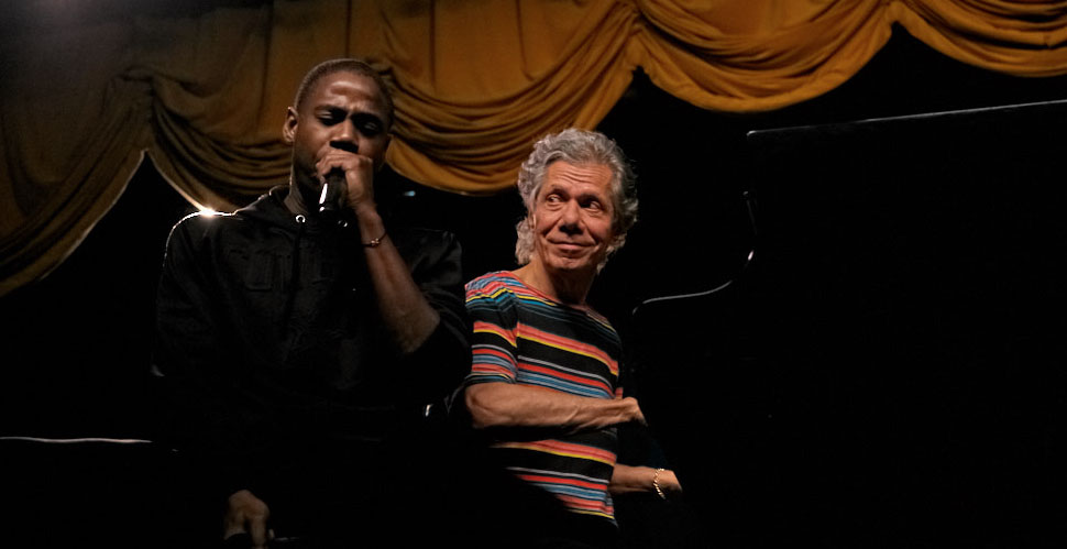 A unique, first-time-ever duet: Doug E Fresh and Chick Corea performing live together. Doug E Fresh as 'human beatbox', Chick on the Yamaha piano. Leica M10-P with Leica 50mm Summilux-M ASPH f/1.4 BC. © Thorsten Overgaard.