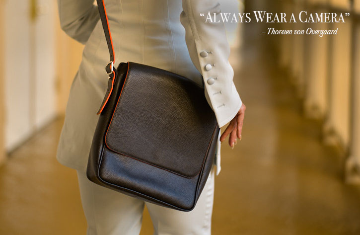 The Von Mini Messenger camera bag for walkabout.