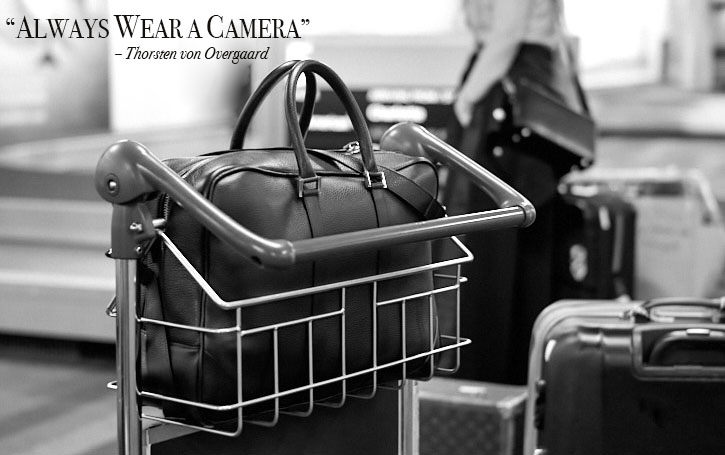 A travel bag, for cameras like the Leica SL and other SLR systems. Designed by Thorsten von Overgaard.