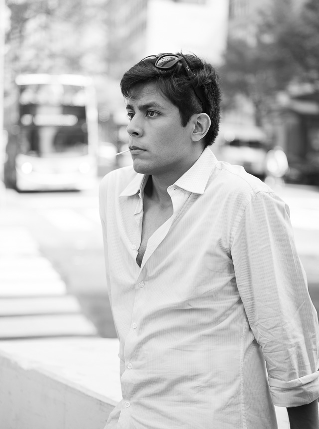 Street portrait. He just stayed in character as I took this on 5th Ave. Leica M10-R with Leica 50mm APO-Summicron-M f/2.0 LHSA. © Thorsten Overgaard.