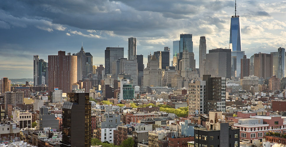 A view to Lower Manhattan from the rooftop of The Ludlow Hotel. Leica M10-R with 50mm ELCAN f/2.0 by Light Lens Lab. © Thorsten Overgaard. 