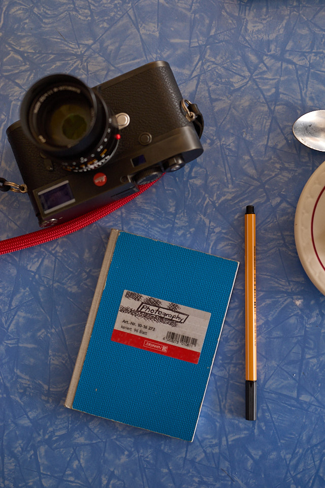 Shawn kept notes during the workshop in his notebook. Leica M10-R with Leica 50mm APO-Summicron-M ASPH f/2.0 LHSA. © Thorsten Overgaard.