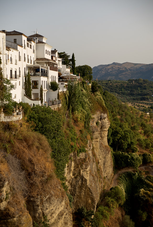 Houses on the edge of a mountain. Having grown up in a completely flat country without mountains, this seemed daring adventure, as close as I can get to be Agent 007 in a movie. Leica M10-P with Leica 50mm Noctilux-M ASPH f/0.95. © Thorsten Overgaard. 