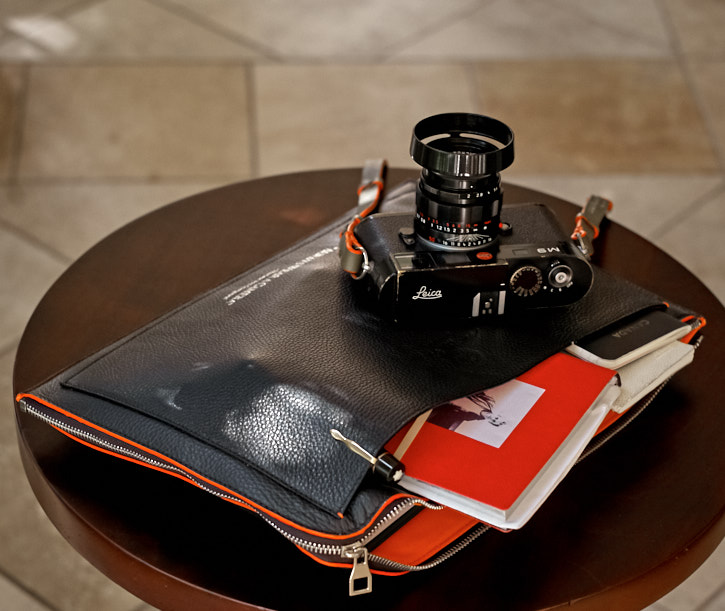 The "Always Wear a Camera" Calfskin Document Carry-On By Thorsten von Overgaard