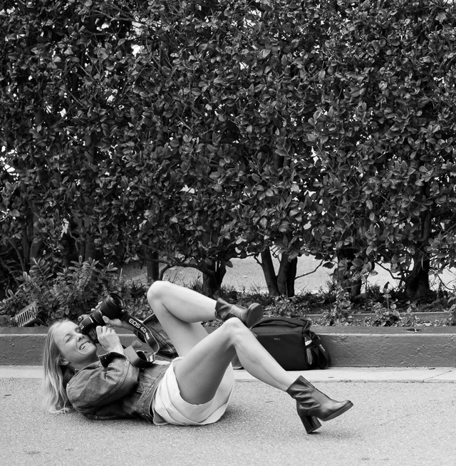 Photographer working the right angle in the driveway of The Beverly Hotel. Leica M10 with Leica 50mm APO-Summicron-M ASPH f/2.0 LHSA. © 2018 Thorsten von Overgaard. 