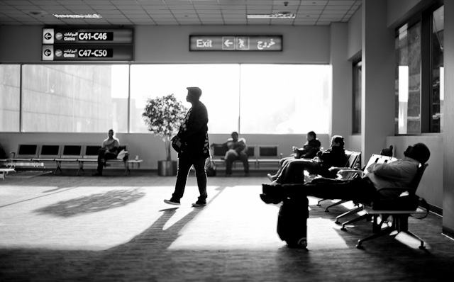 Dubai Airport 8 AM on the way to Denmark. Leica M 240 with Leica 50mm Noctilux-M ASPH f/0.95  