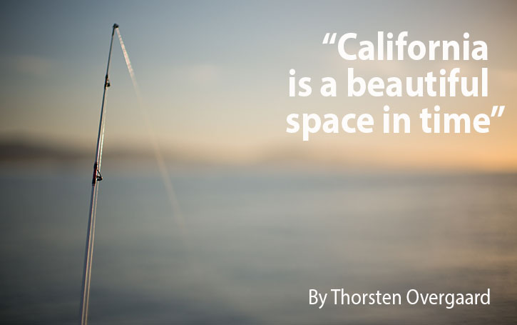 The story behind that picture: "California is a beautiful space in time". Click to read more. 