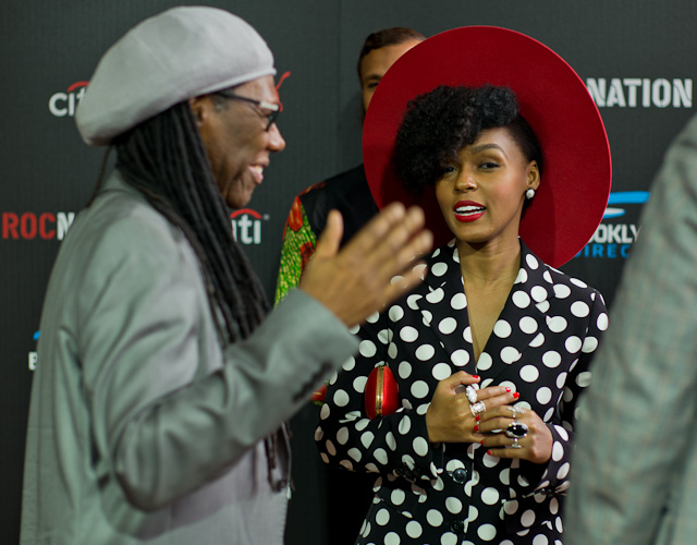 Janelle Monae at the Rocnation pre-Grammy Brunch 2015