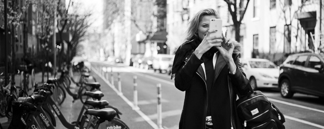 Model Jime Butti in New York, warming up to get herself a Leica M. Leica M 240 with Leica 35mm Summilux-m ASPHERICAL f/1.4 AA. 