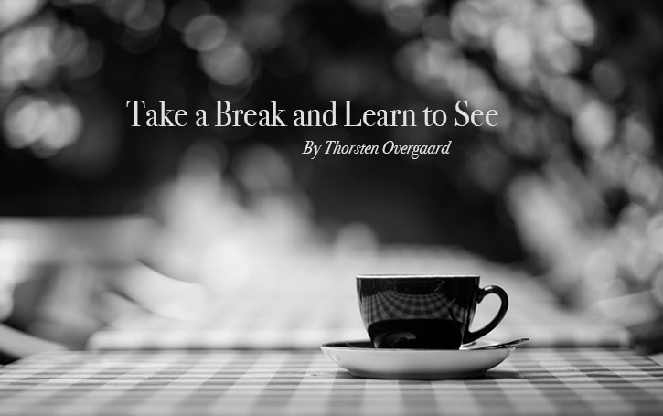 "Take a break and learn to see"